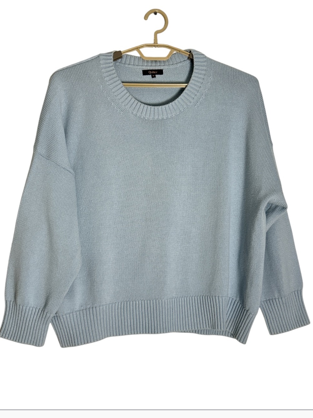 Quince Organic Cotton boyfriend Crew Sweater Size 1X